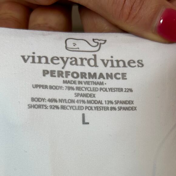 NWT Vineyard Vines Performance White Golf Mid-Rise Pleated Skort Size L Tennis - Picture 2 of 5